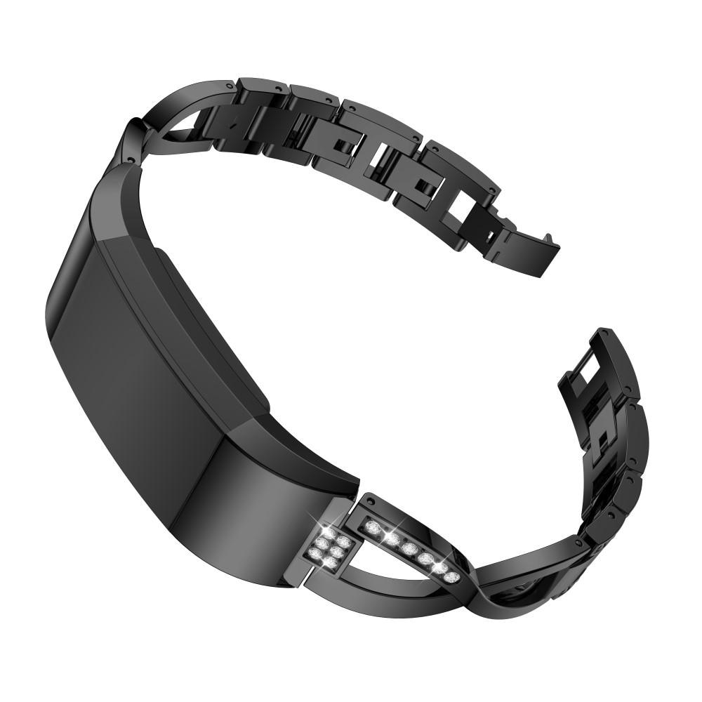 Cinturino Cristallo Fitbit Charge 2 Black