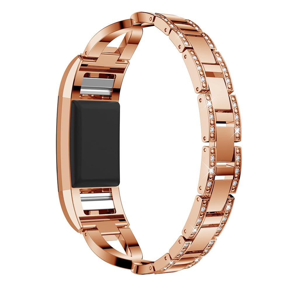 Cinturino Cristallo Fitbit Charge 2 Rose Gold