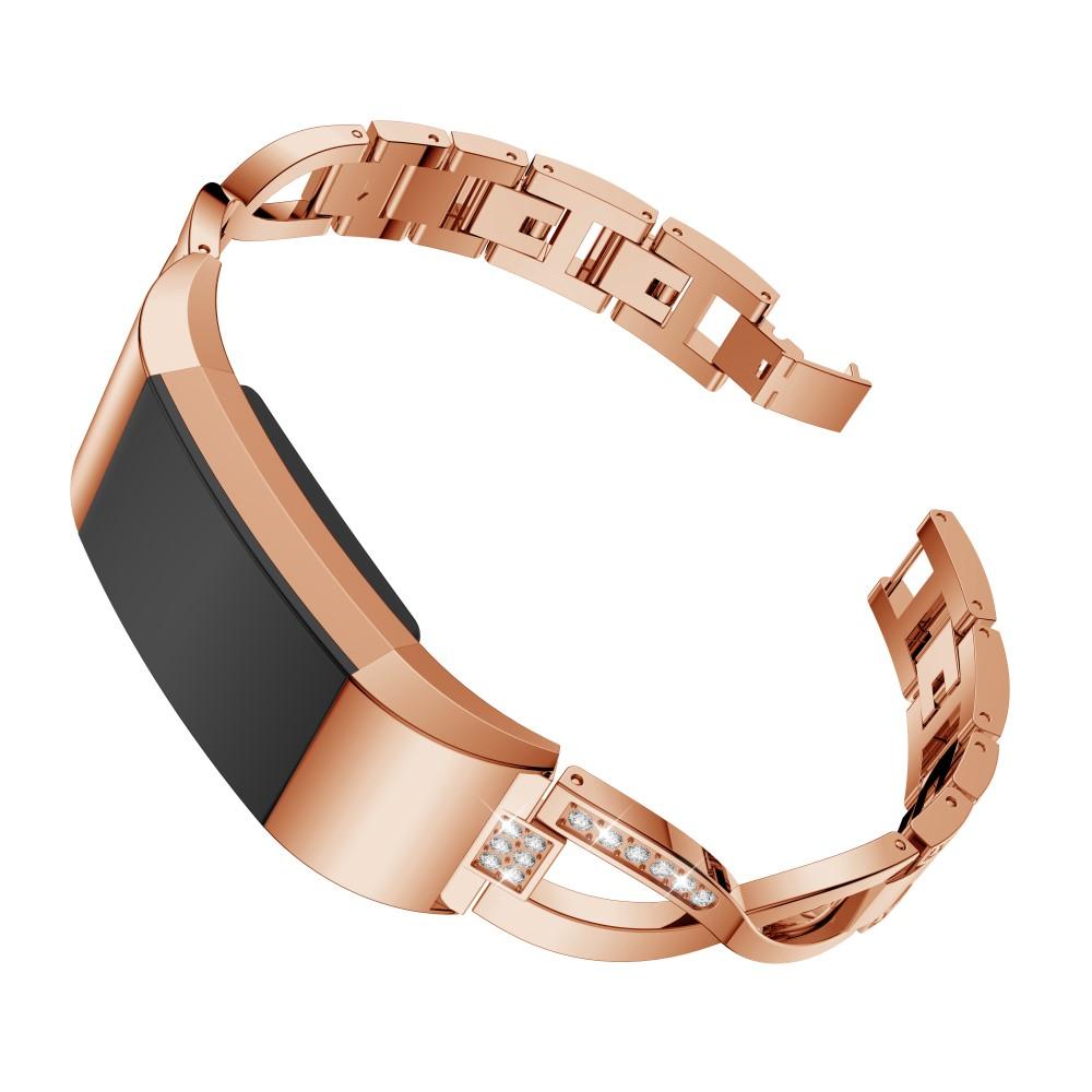 Cinturino Cristallo Fitbit Charge 2 Rose Gold