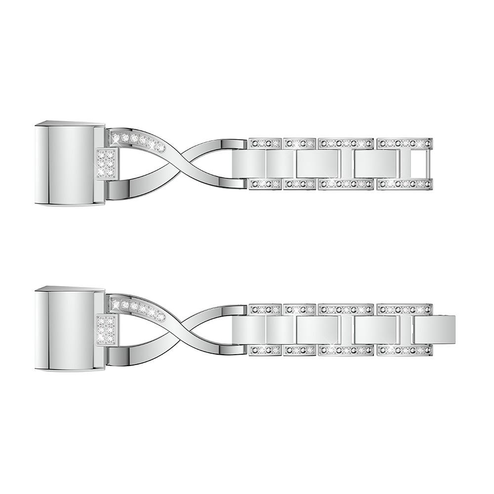 Cinturino Cristallo Fitbit Charge 2 D'argento