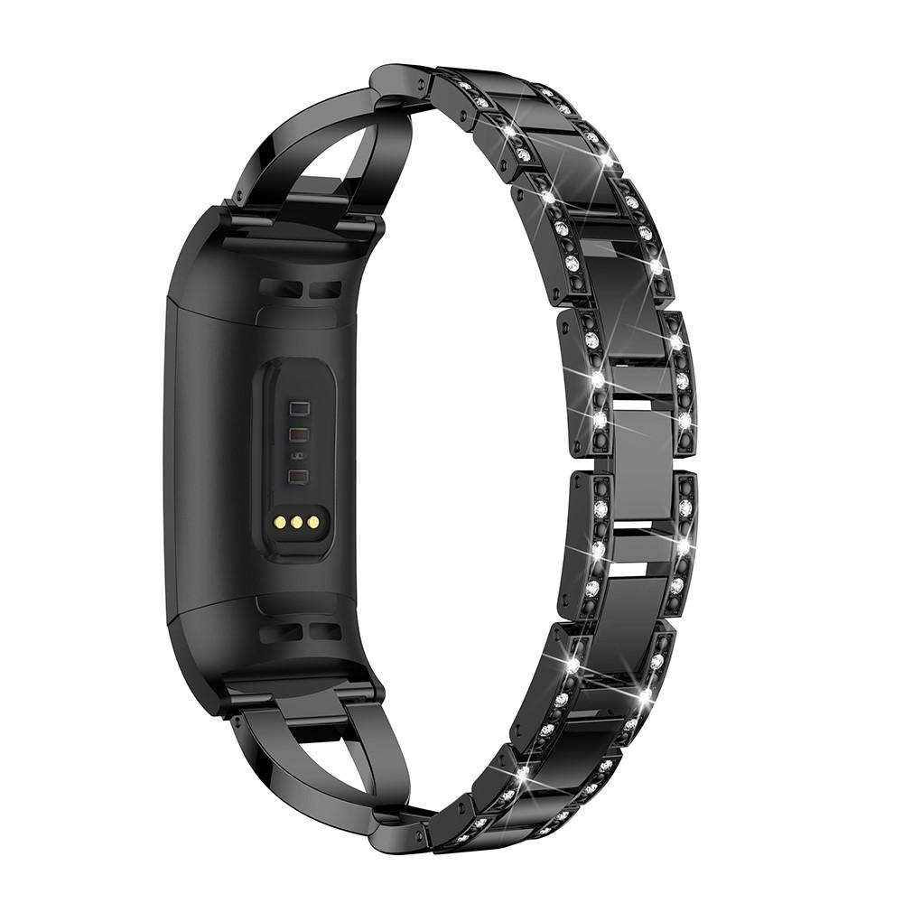 Cinturino Cristallo Fitbit Charge 3/4 Black