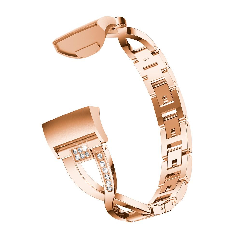 Cinturino Cristallo Fitbit Charge 3/4 Rose Gold