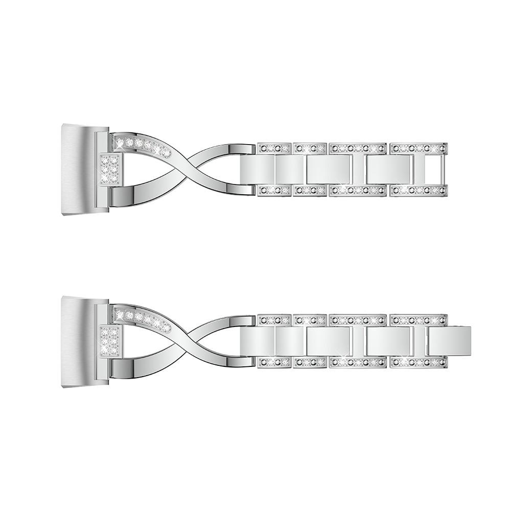 Cinturino Cristallo Fitbit Charge 3/4 D'argento