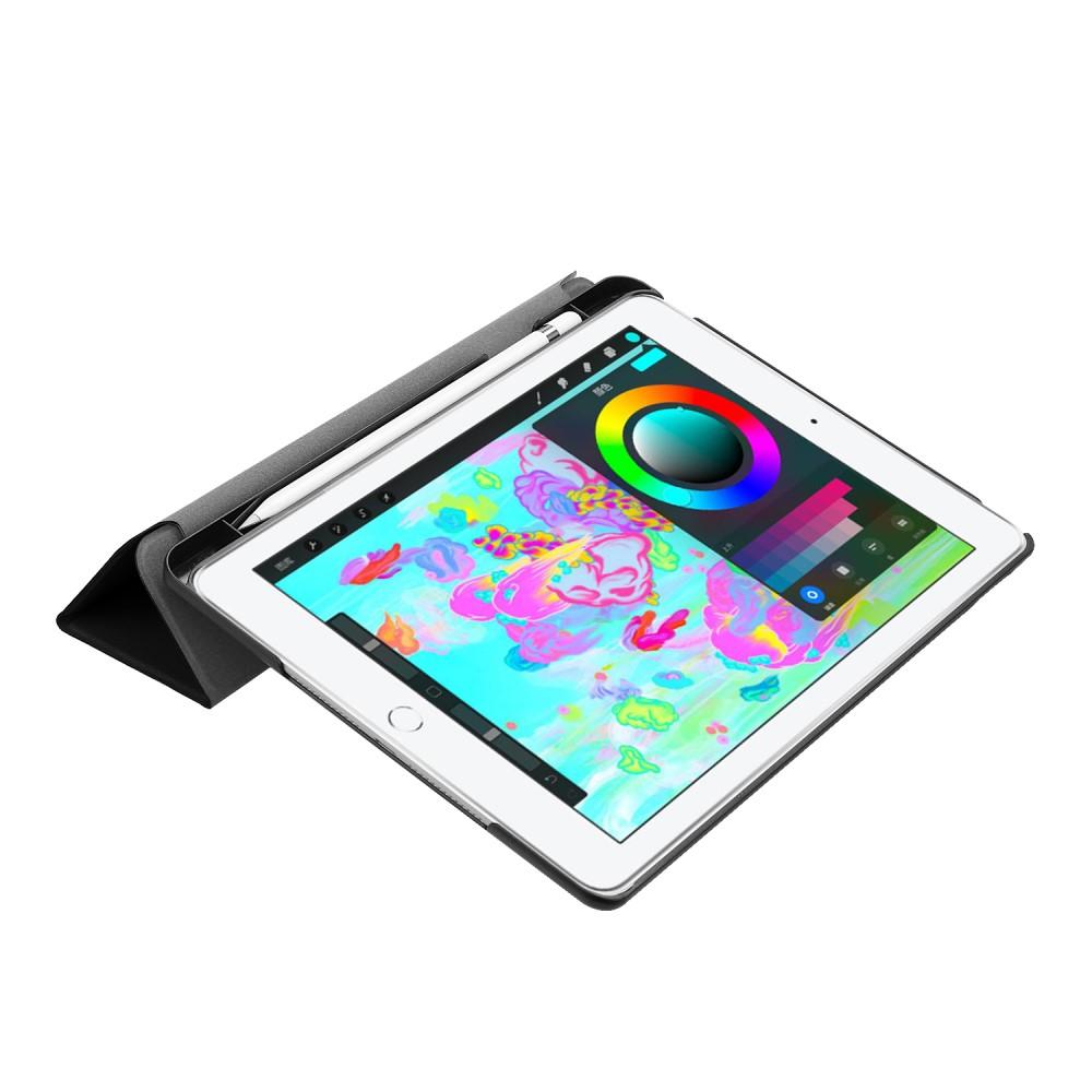 Cover Tri-Fold con portapenne iPad 9.7 6th Gen (2018) nero