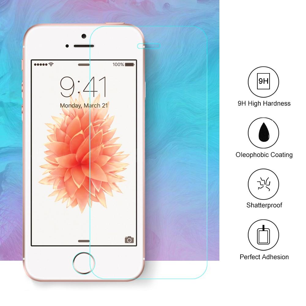 Proteggischermo in vetro temperato 0.3mm iPhone 5/5S/SE
