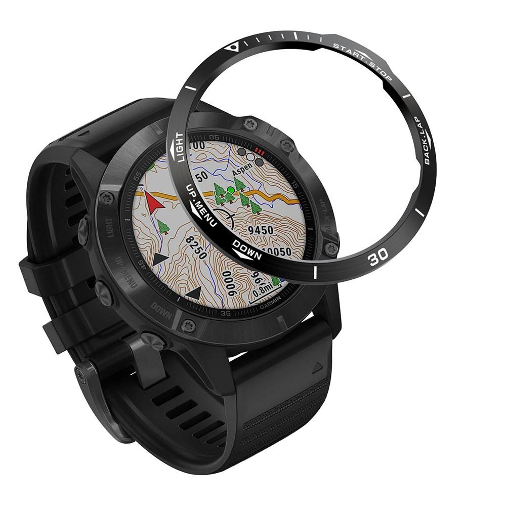 Anello lunetta Garmin Fenix 6 Nero