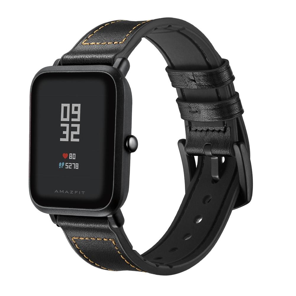 Cinturino in pelle premium Xiaomi Amazfit GTS Nero