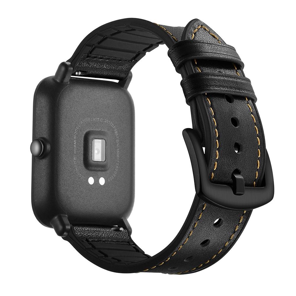 Cinturino in pelle premium Xiaomi Amazfit GTS Nero