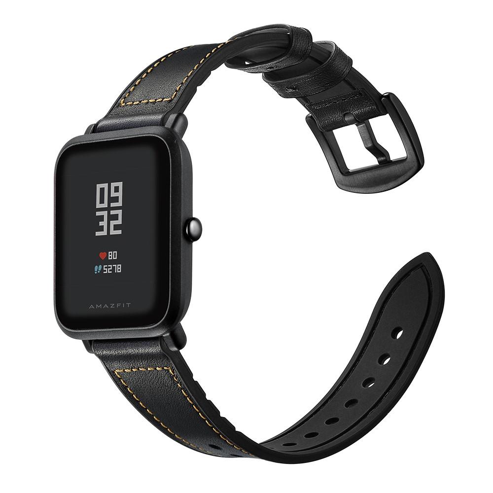 Cinturino in pelle premium Xiaomi Amazfit GTS Nero