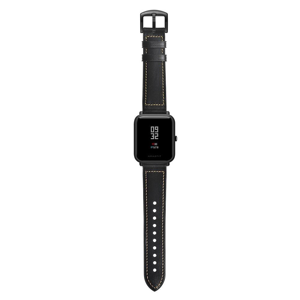 Cinturino in pelle premium Xiaomi Amazfit GTS Nero