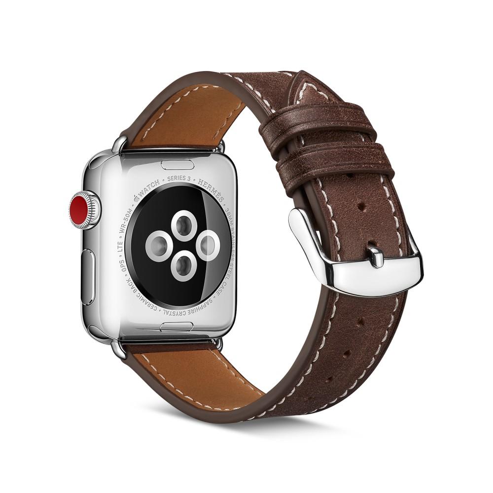 Cinturino in pelle Apple Watch Ultra 49mm marrone