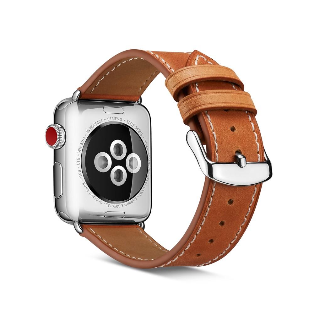 Cinturino in pelle Apple Watch SE 40mm cognac