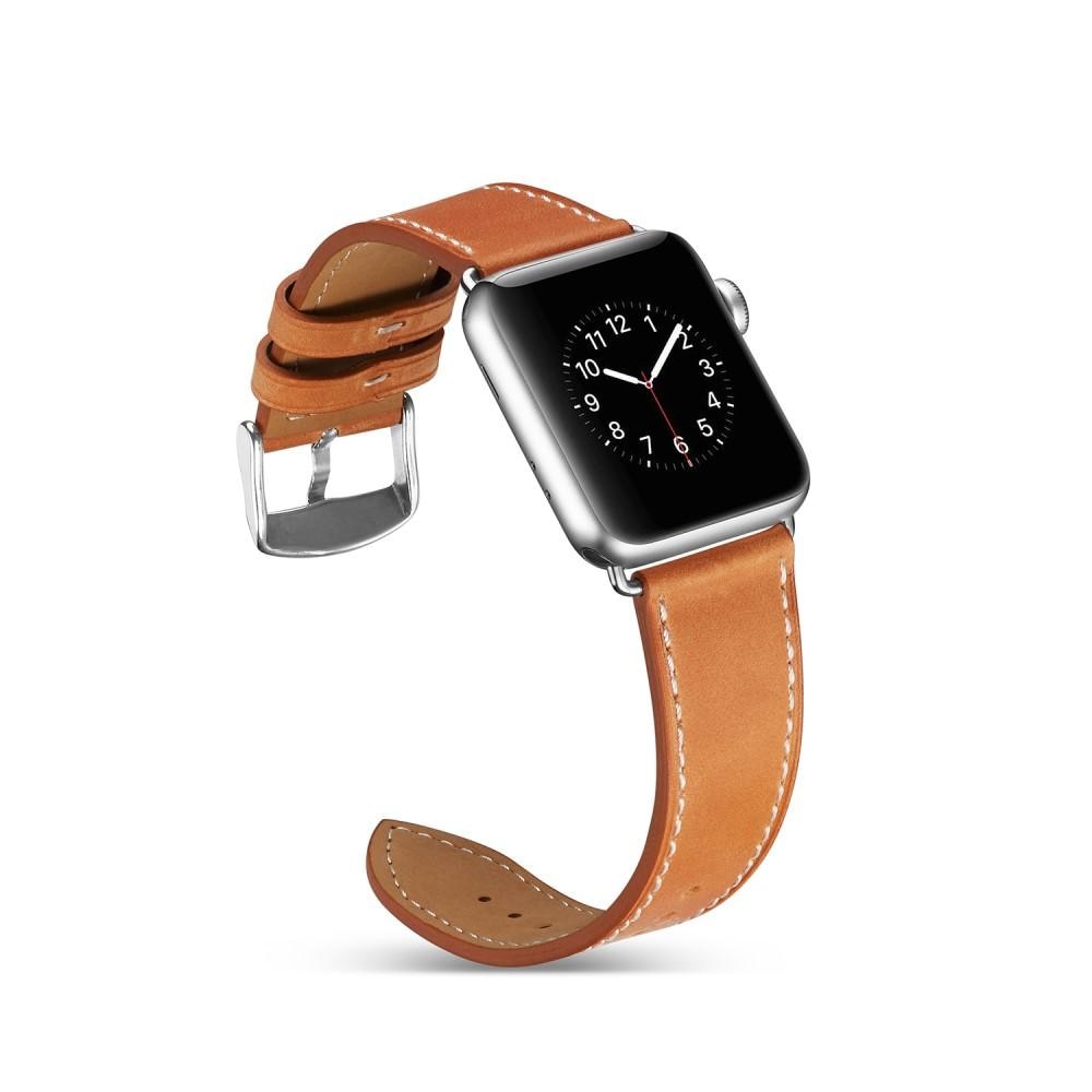 Cinturino in pelle Apple Watch 41mm Series 8 cognac