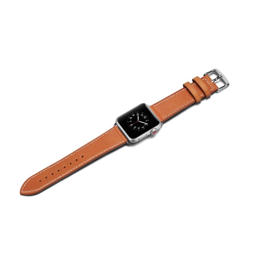 Cinturino in pelle Apple Watch 41mm Series 9 cognac