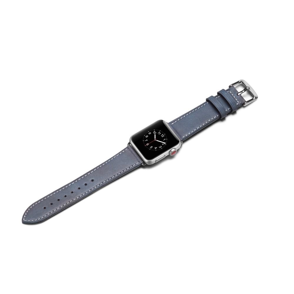 Cinturino in pelle Apple Watch 40mm blu