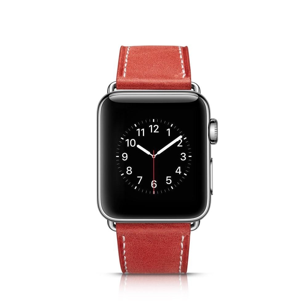 Cinturino in pelle Apple Watch 38mm rosso