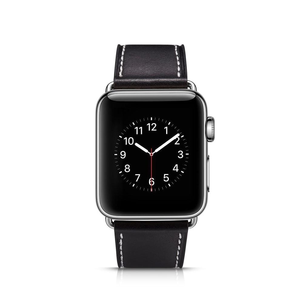 Cinturino in pelle Apple Watch 45mm Series 8 Nero