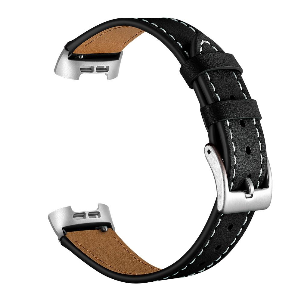 Cinturino in pelle Fitbit Charge 3/4 Nero