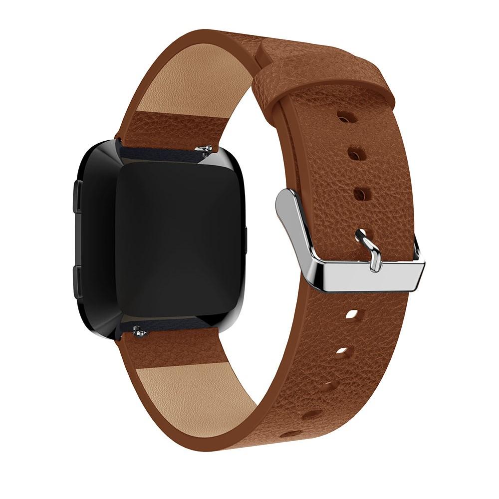 Cinturino in pelle Fitbit Versa/Versa 2 Marrone