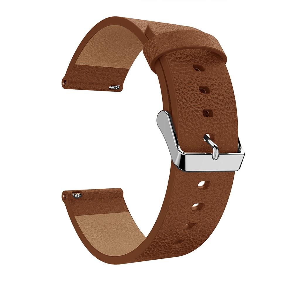 Cinturino in pelle Fitbit Versa/Versa 2 Marrone