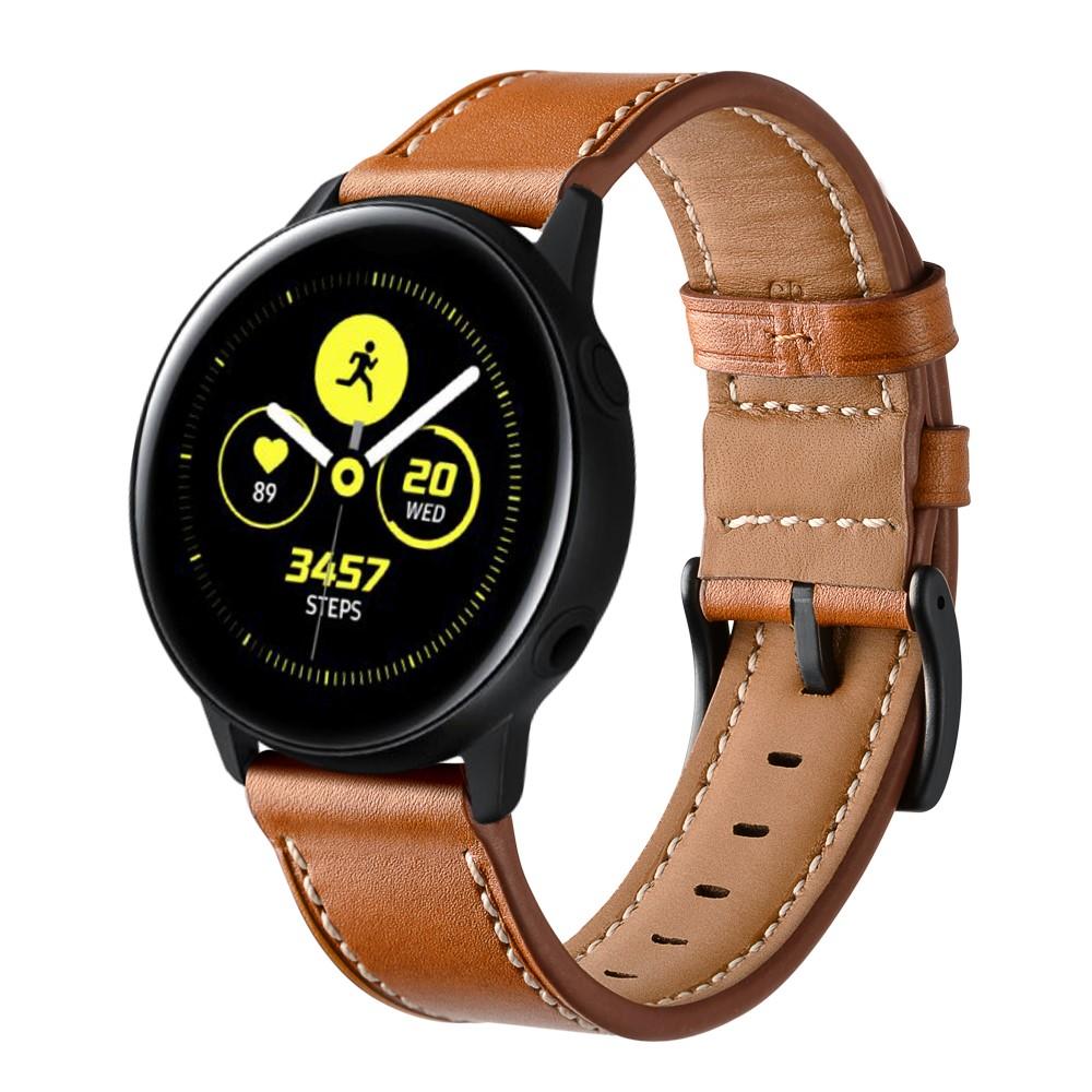 Cinturino in pelle Samsung Galaxy Watch 42mm/Watch Active cognac
