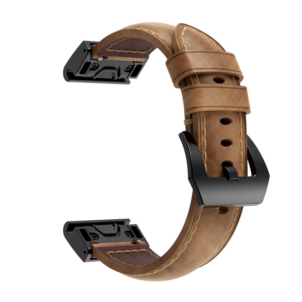 Cinturino in pelle Garmin Fenix 7 Pro marrone