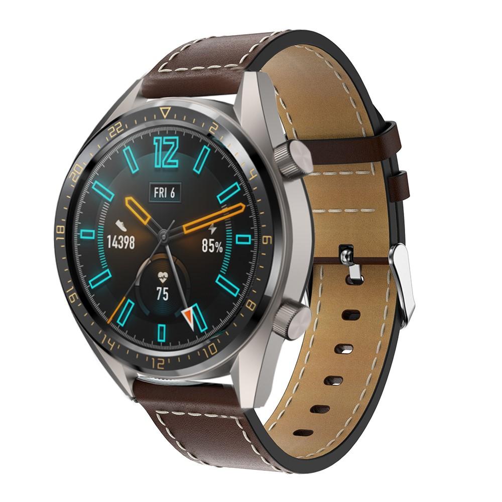 Cinturino in pelle Huawei Watch GT/GT 2 46mm/GT 2e Marrone