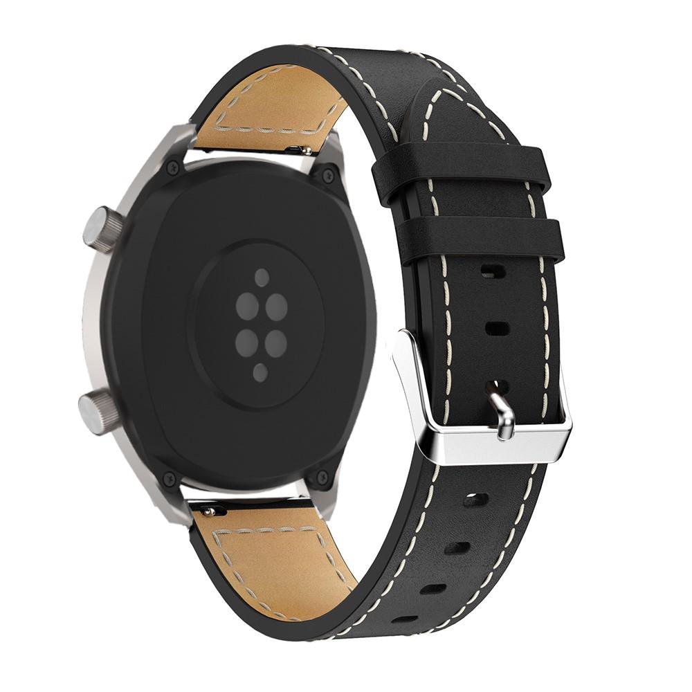 Cinturino in pelle Huawei Watch GT/GT 2 46mm/GT 2e Nero