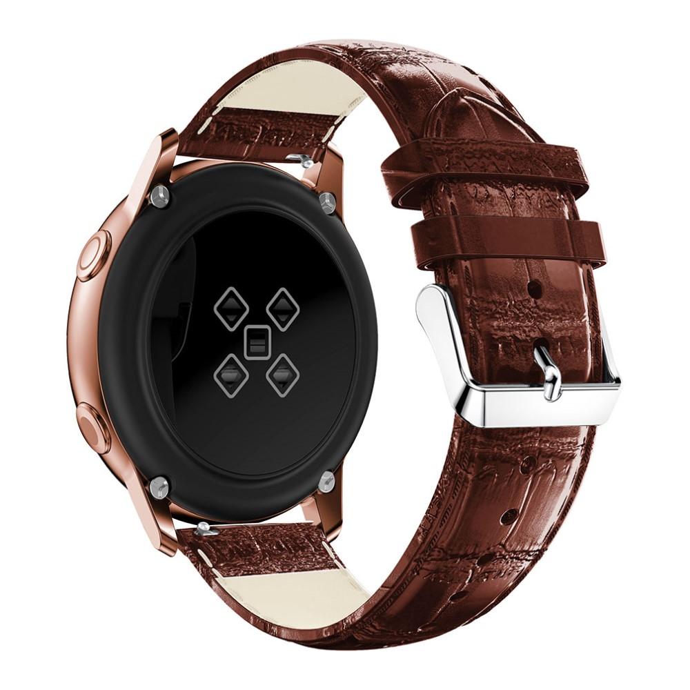 Coccodrillo Cinturino in pelle Samsung Galaxy Watch Active Marrone