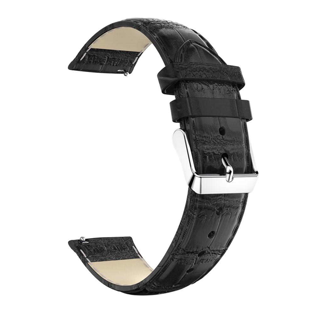 Coccodrillo Cinturino in pelle Samsung Galaxy Watch Active Nero