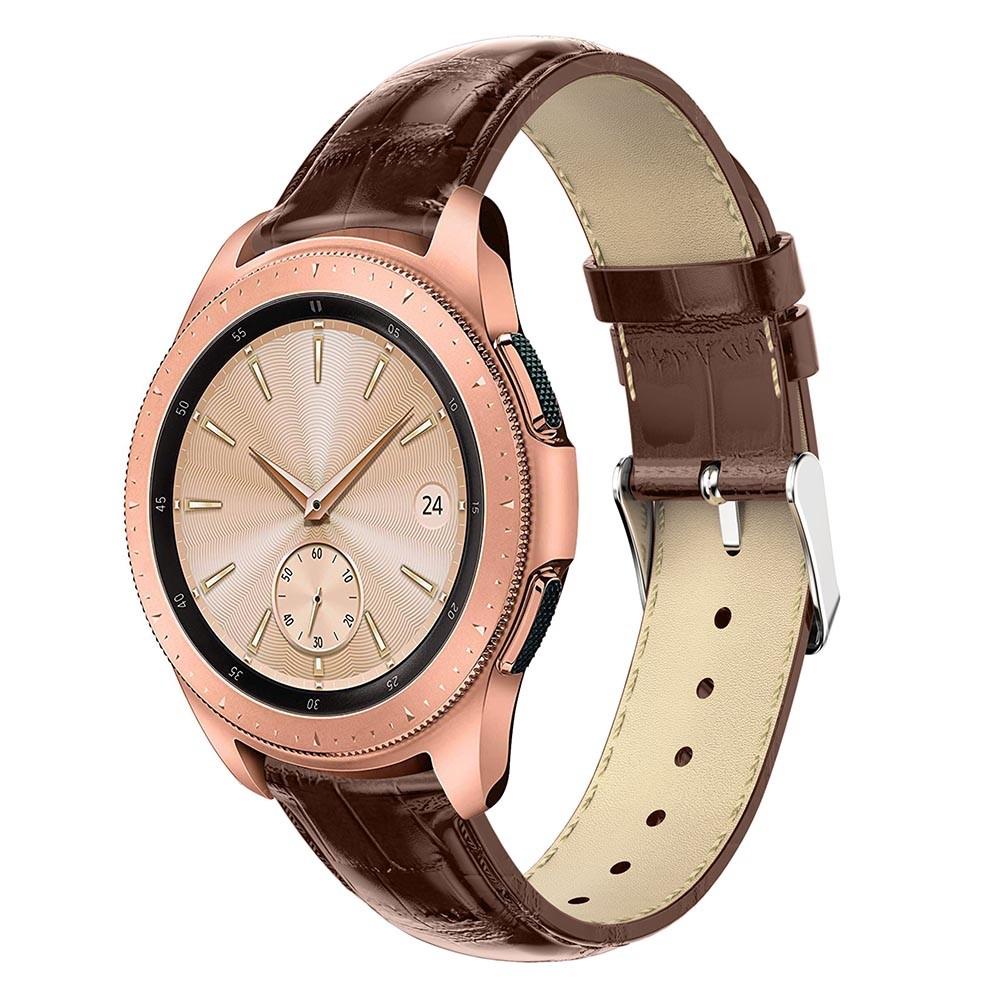 Coccodrillo Cinturino in pelle Samsung Galaxy Watch 42mm Marrone