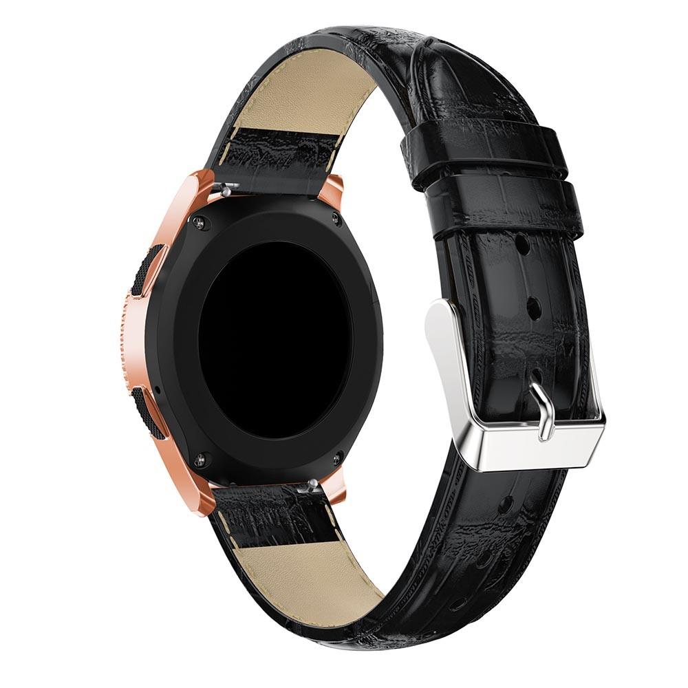 Coccodrillo Cinturino in pelle Garmin Vivoactive 5 nero