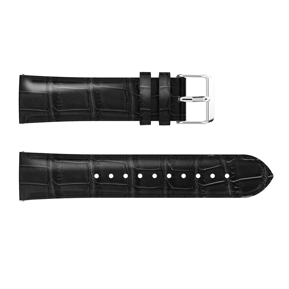 Coccodrillo Cinturino in pelle Samsung Galaxy Watch 6 Classic 47mm nero