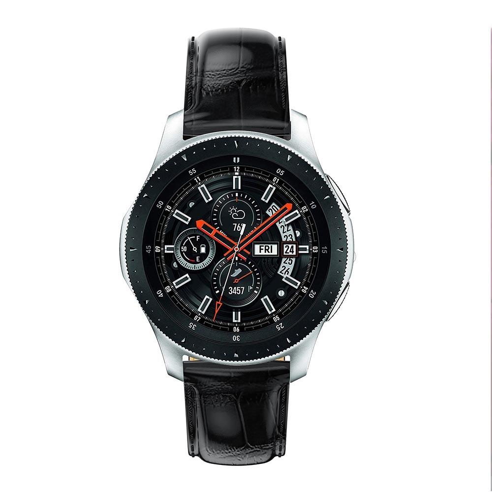 Coccodrillo Cinturino in pelle Amazfit GTR 4 nero