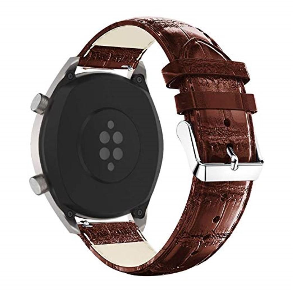 Coccodrillo Cinturino in pelle Huawei Watch GT/GT 2 46mm/GT 2e Marrone