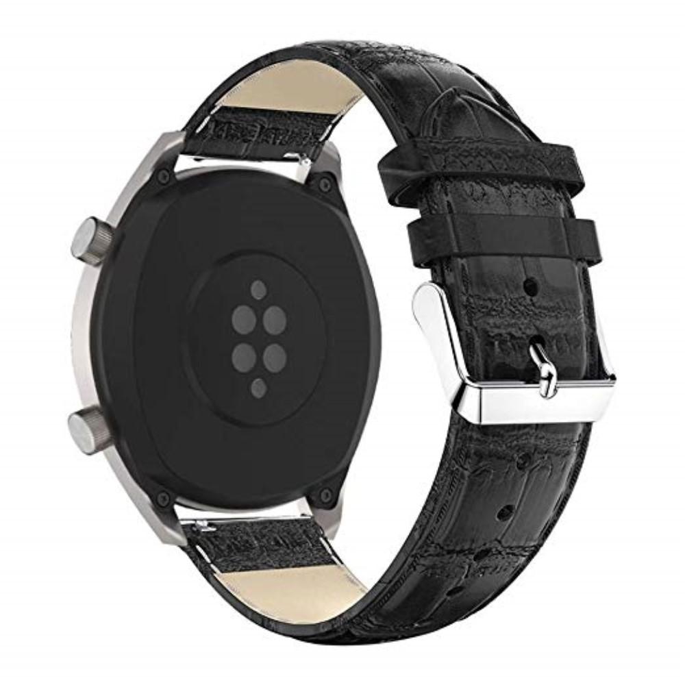 Coccodrillo Cinturino in pelle Huawei Watch GT/GT 2 46mm/GT 2e Nero