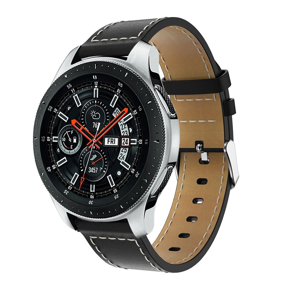 Cinturino in pelle Samsung Galaxy Watch 46mm Nero