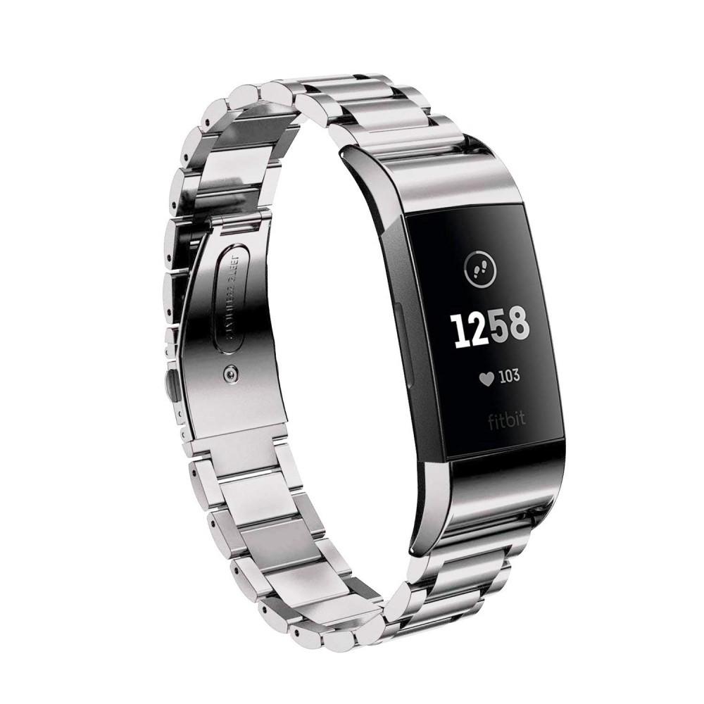 Cinturino in metallo Fitbit Charge 3/4 D'argento