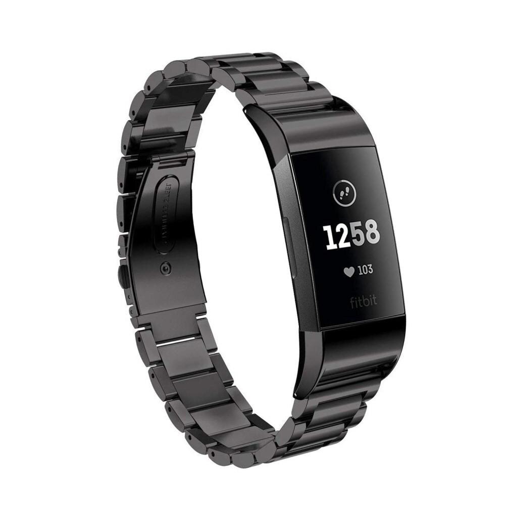 Cinturino in metallo Fitbit Charge 3/Charge 4 Nero