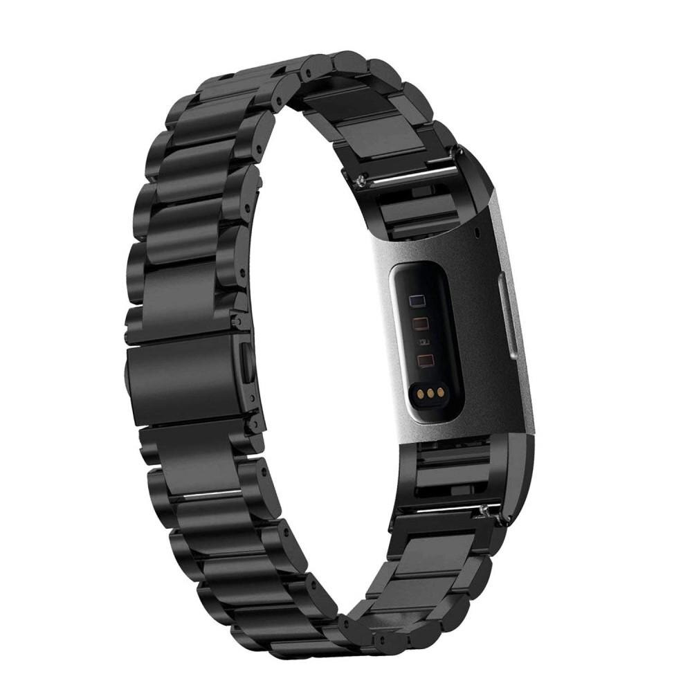 Cinturino in metallo Fitbit Charge 3/Charge 4 Nero