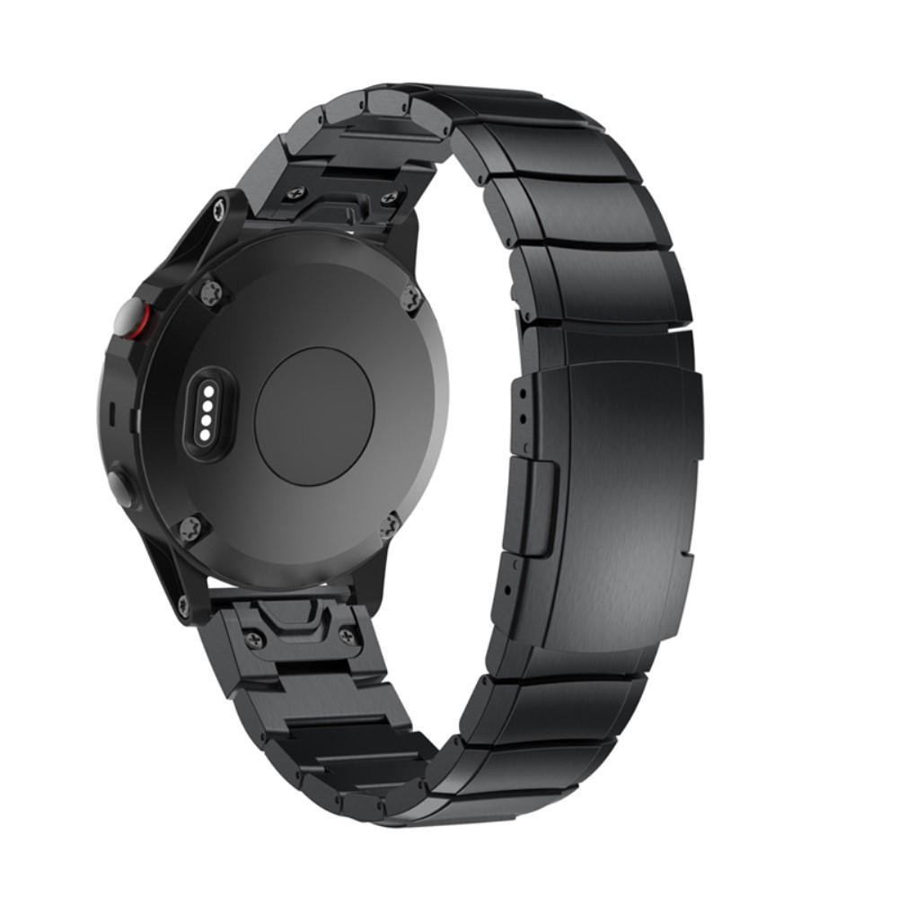 Bracciale a maglie Garmin Fenix 3/3 HR/5X/5X Plus/6X/6X Pro/7X Nero