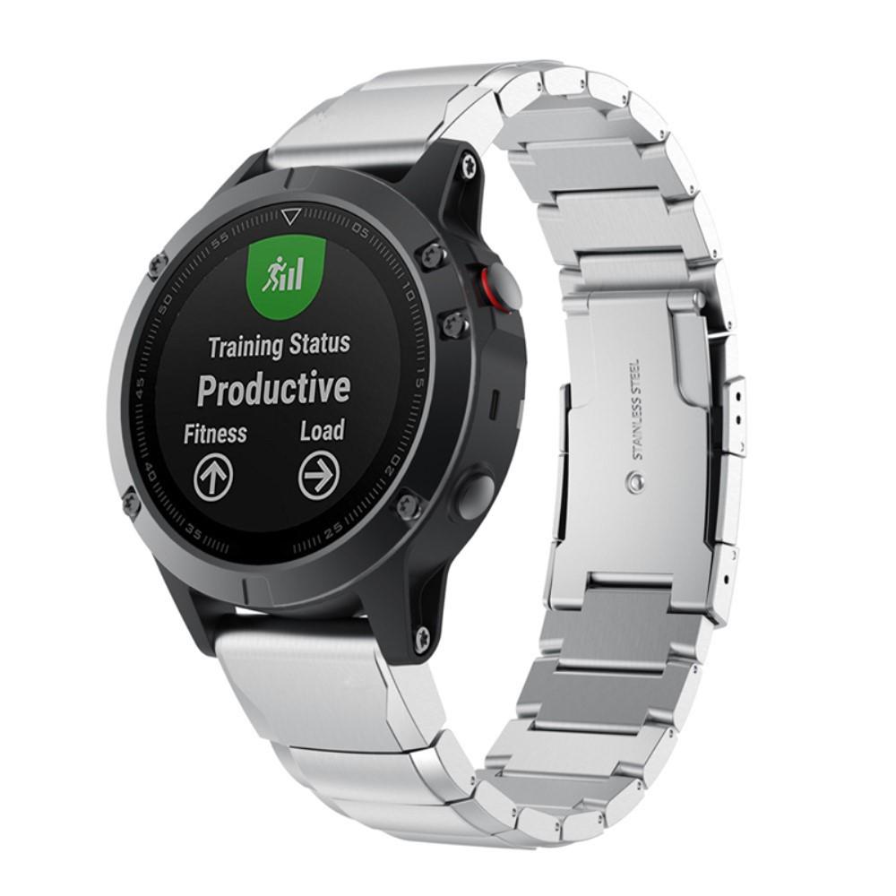 Bracciale a maglie Garmin Forerunner 965 d'argento