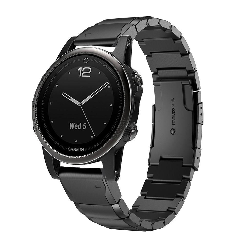 Bracciale a maglie Garmin Fenix 5S/5S Plus nero