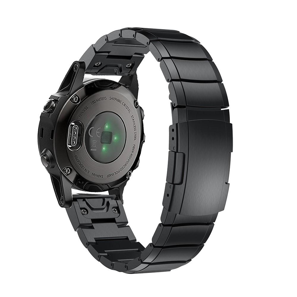 Bracciale a maglie Garmin Fenix 5S/5S Plus nero