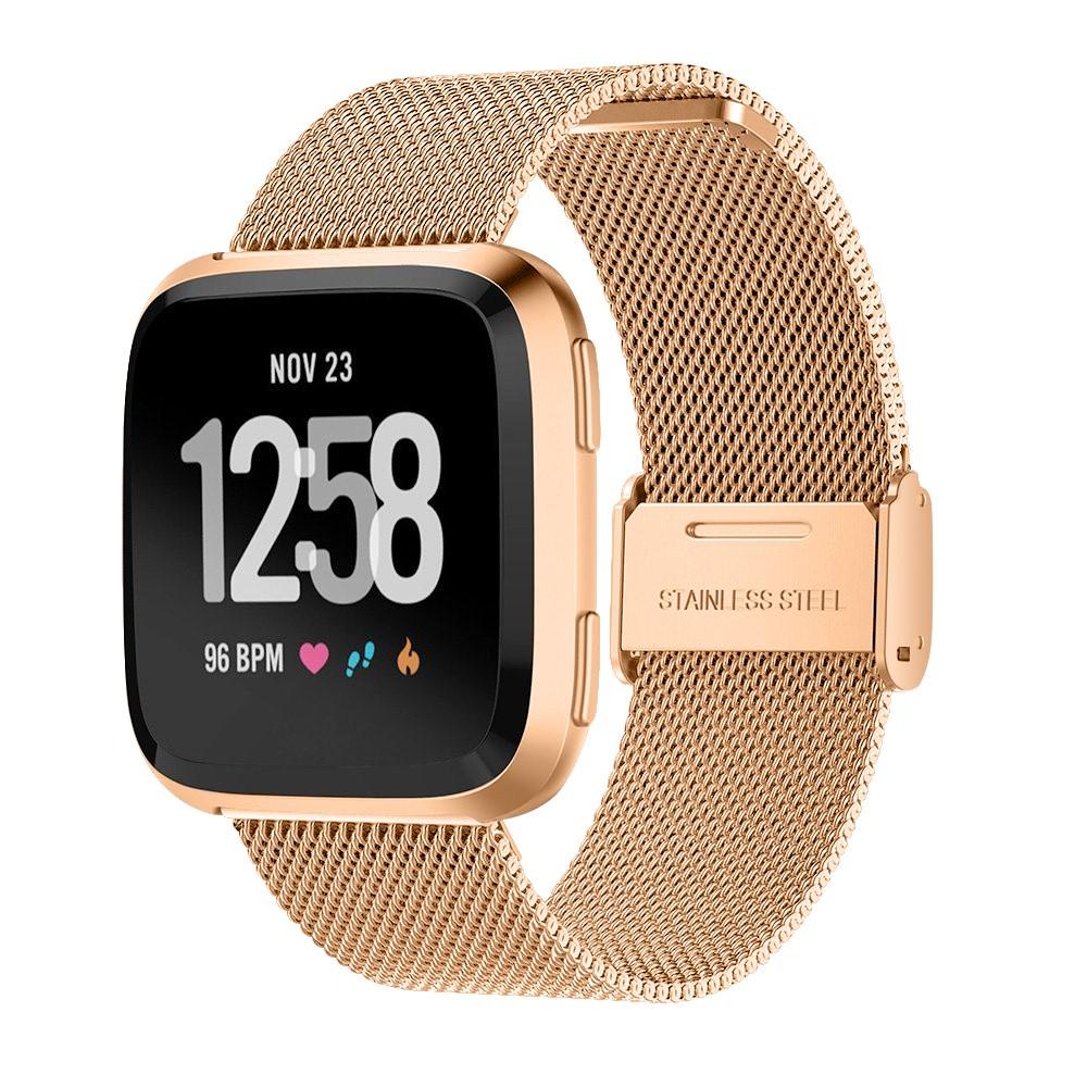 Cinturino in rete Fitbit Versa/Versa 2 Rose Gold