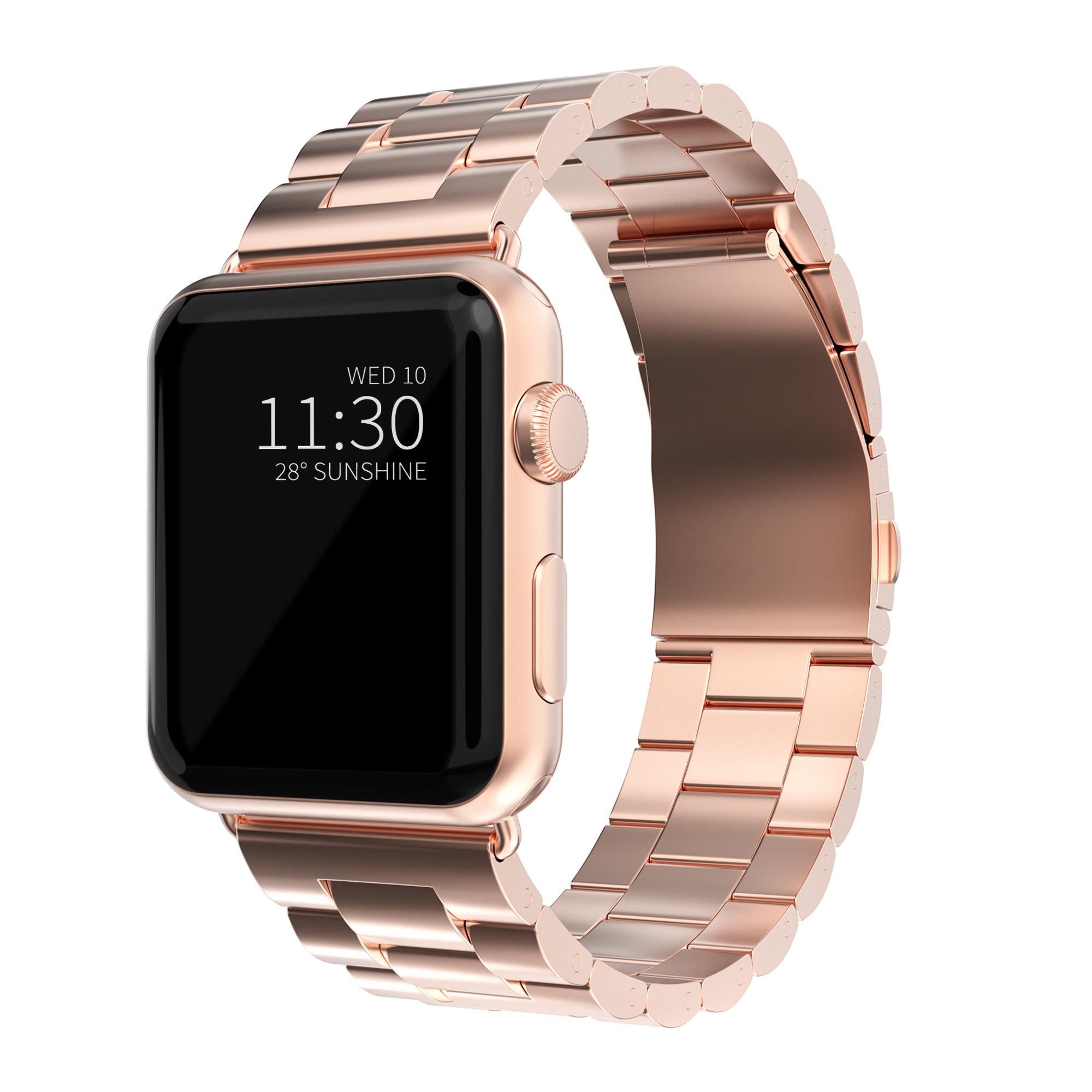 Cinturino in metallo Apple Watch 45mm Series 9 oro rosa