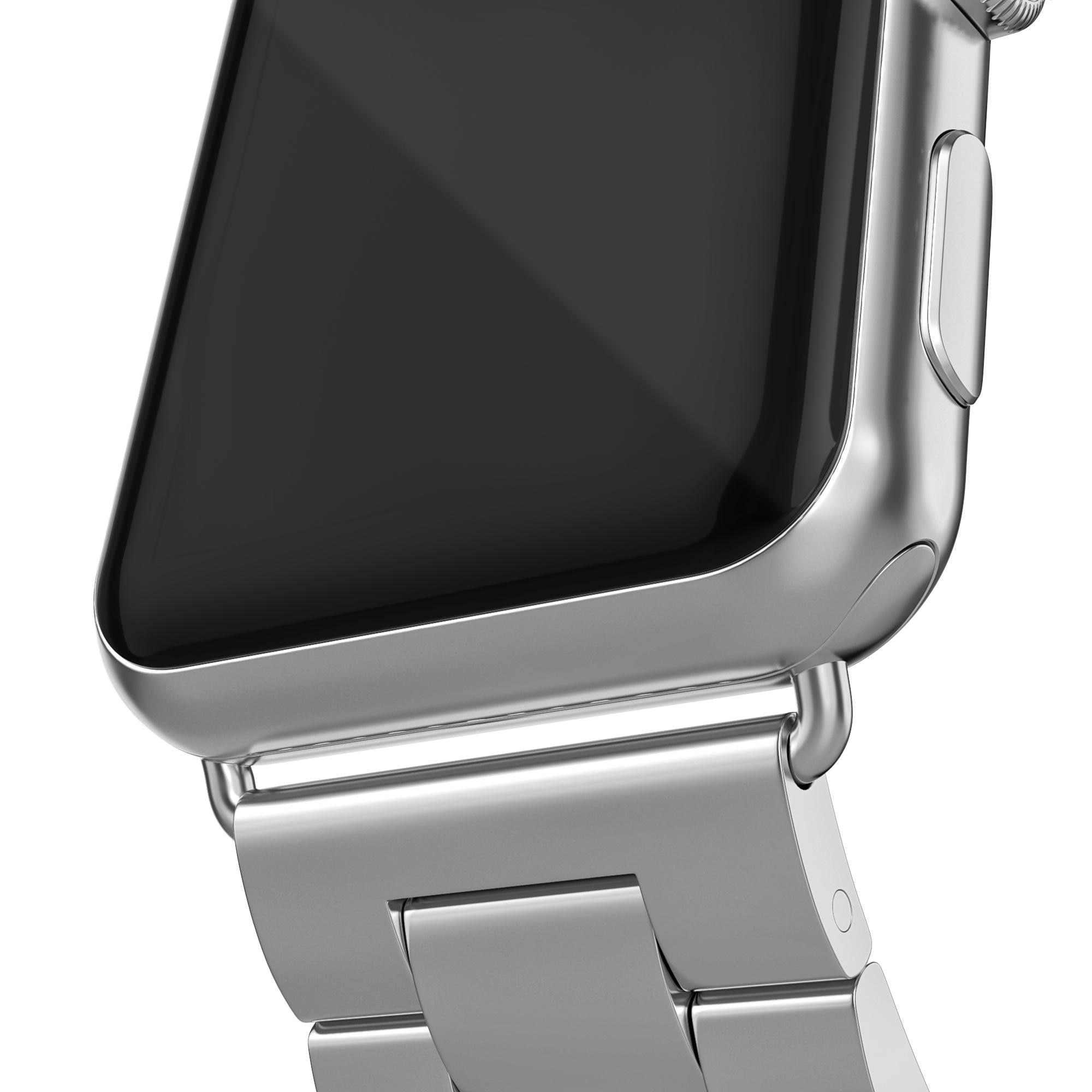 Cinturino in metallo Apple Watch 45mm Series 9 d'argento