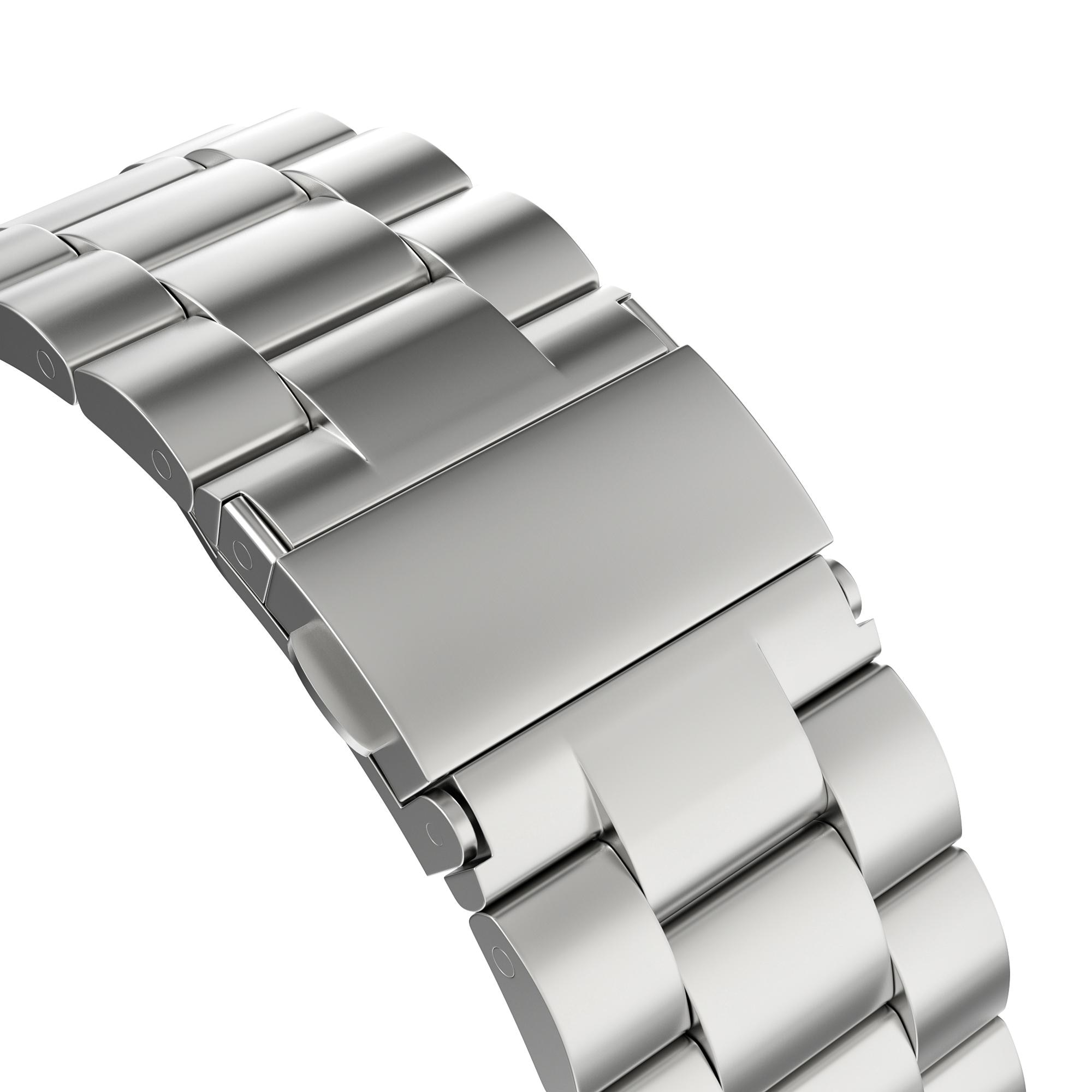Cinturino in metallo Apple Watch 45mm Series 9 d'argento