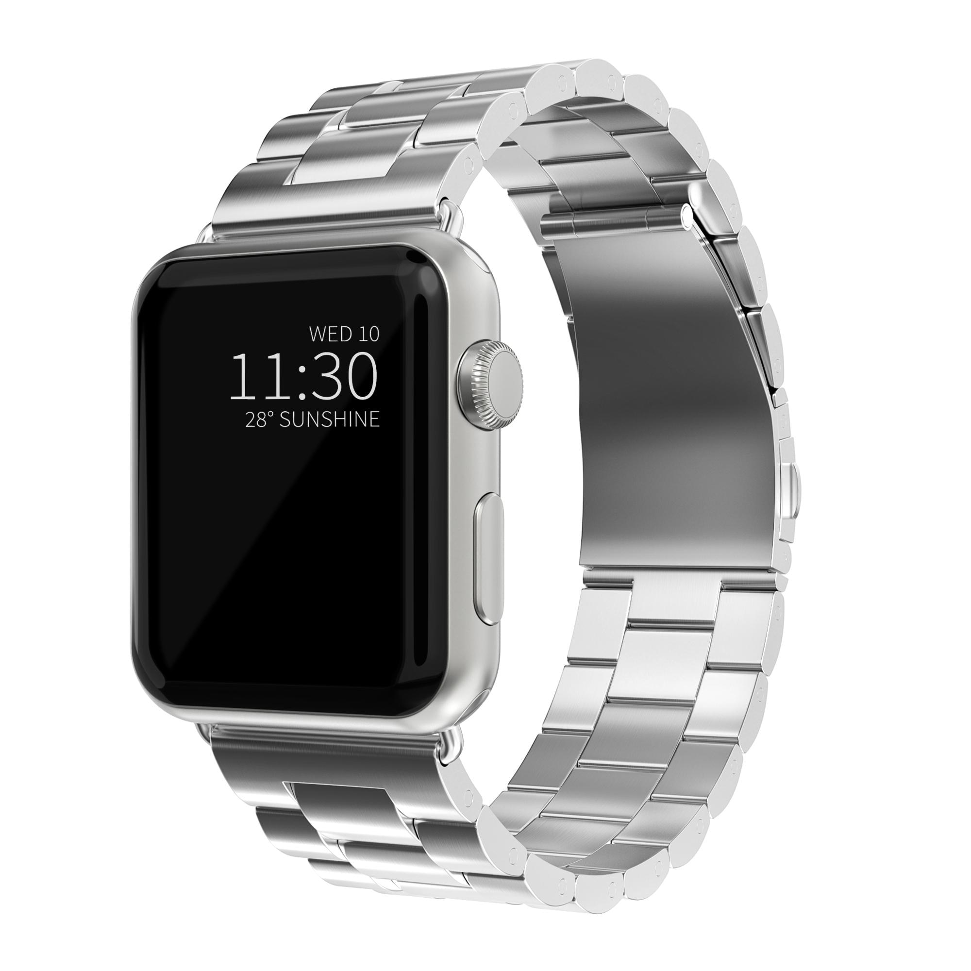 Cinturino in metallo Apple Watch 41mm Series 8, d'argento