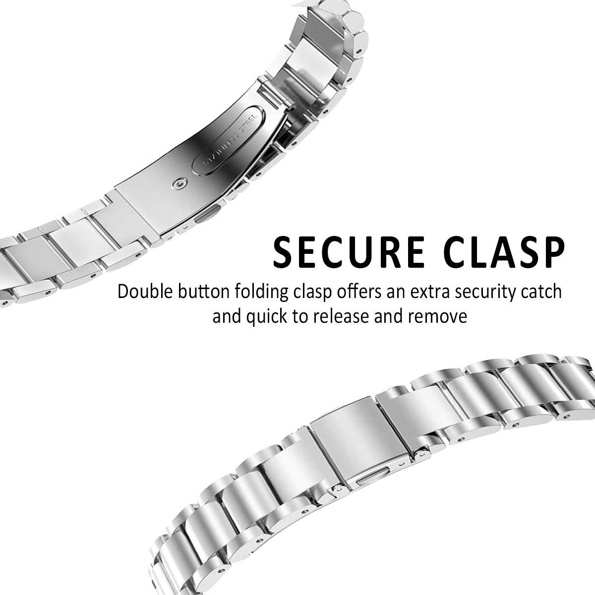 Cinturino in metallo Fitbit Inspire/Inspire HR/Inspire 2 Argento